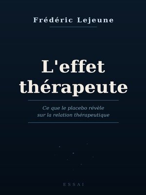 cover image of L'Effet Thérapeute
